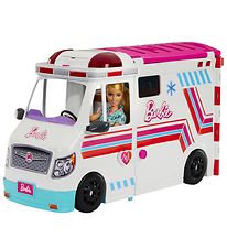 Barbie Ambulance m. Lyd/Lys - 60 cm - Hvid