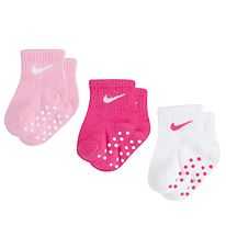 Nike Strømper - 3-pak - Dark Hyper Pink/Røsa/Hvid