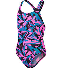 Speedo Badedragt - Hyper Boom Allover Medalist - Pink/Grn