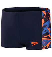 Speedo Badebukser - Hyper Boom Panel Aquashorts - Bl/Orange