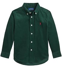 Polo Ralph Lauren Skjorte - Fløjl - Holiday - Grøn