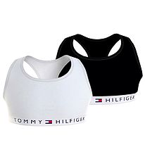 Tommy Hilfiger Toppe - 2-pak - Hvid/Sort