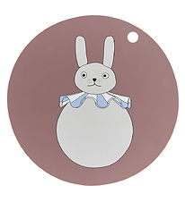 OYOY Dækkeserviet - Rabbit Pompom - Clay