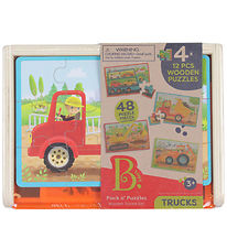B. toys Puslespil - 4x12 - Arbejdskørertøjer