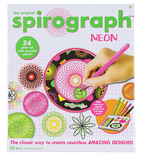 Spirograph Tegnest - 24 Dele - Neon