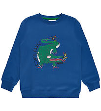 The New Sweatshirt - TnImran - Monaco Blue m. Krokodille