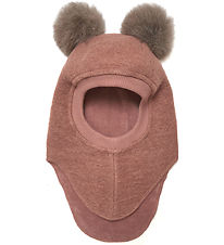 Huttelihut Elefanthue - Uld/Bomuld - 2-lags - Big Bear - Heather