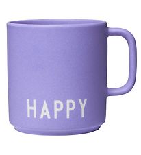 Design Letters Kop - Favorite - Lavendelblå m. Happy