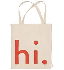 Design Letters Shopper - Travel - Natur/Koral m. Hi