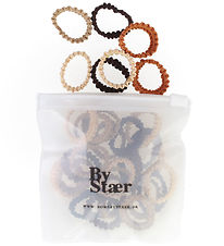 Bows By Str Mini Hrelastikker - 50 Stk. - Mix 11 - Brun