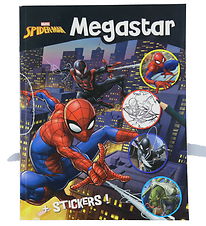 Megastar Malebog m. Klistermrker - 128 Sider - Spider-Man