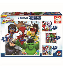 Educa Puslespil - Marvel Spidey & Amazing Friends - 4 Forskellig