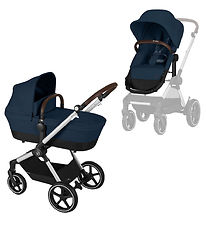 Cybex Klapvogn/Barnevogn - Eos Lux - 2-i-1 - Ocean Blue