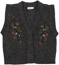 MarMar Vest - Strik - Uld - Taso - Dark Grey Melange