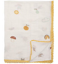 Bloomingville Mini Babytæppe - 100x80 cm - Agnes - Hvid