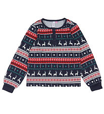 Vero Moda Girl Bluse - VmXmas - Navy Blazer/Reindeer