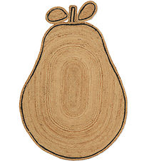 ferm Living Gulvtppe - Pear Braided Jute Rug - Natural