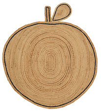 ferm Living Gulvtppe - 110x120 cm - Apple Braided Jute - Natura