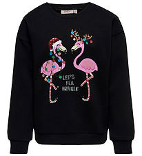 Kids Only Sweatshirt - KogYda - Black/Flamingo