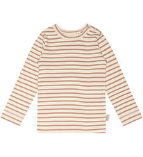 Petit Piao Bluse - Modal - Rib - Cafe Rose/Off White