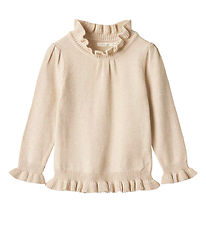 Fliink Bluse - Strik - Viskose - Abby - Sandshell