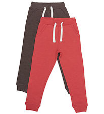 Minymo Sweatpants - 2-pak - Tomato Puree