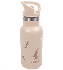 Filibabba Termoflaske - Carrot Thief - 350 ml - Beige