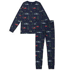 The New Nattj - TnHoliday - Navy Blazer m. Print