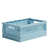 Made Crate Foldekasse - Mini - 24x17x9,5 cm - Crystal Blue