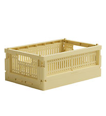 Made Crate Foldekasse - Mini - 24x17x9,5 cm - Lemon Cream