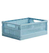 Made Crate Foldekasse - Midi - 33x24x13 cm - Crystal Blue