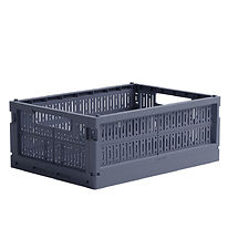 Made Crate Foldekasse - Midi - 33x24x13 cm - Blue Grey