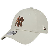 New Era Kasket - 9Forty - New York Yankees - Check - Beige