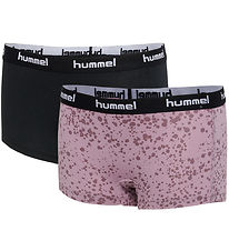 Hummel Hipsters - 2-pak - hmlCarolina - Sort/Arctic Dust m. Prin