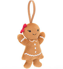 Jellycat Bamse - 10x6 cm - Festive Folly Gingerbread Ruby