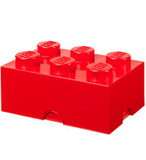 LEGO® Storage Opbevaringsboks - 6 Knopper - 37,5x25x18 - Bright 