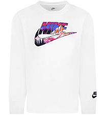 Nike Bluse - Hvid m. Print