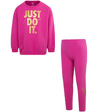 Nike St - Leggings/Sweatshirt - Fireberry