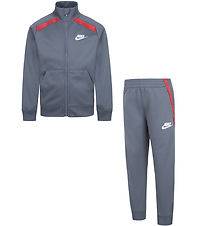Nike Træningssæt - Smoke Grey/Rød