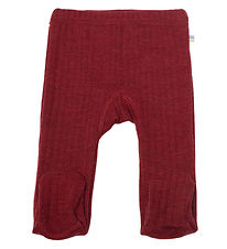 Joha Leggings m. Fdder - Uld - Bordeaux