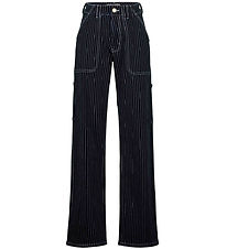 Sofie Schnoor Girls Bukser - Cianna - Dark Blue Striped