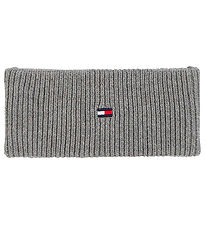 Tommy Hilfiger Pandebnd - Strik - Small Flag - Light Grey Heath