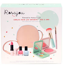 Rosajou Sminkesæt - Blush/Læbestift/Neglelak m.m. - 9 Dele