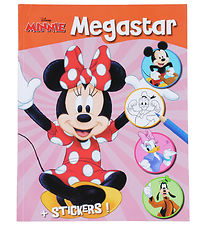 Megastar Malebog m. Klistermærker - 128 sider - Minnie