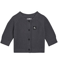 Calvin Klein Cardigan - Strik - Mørkegrå