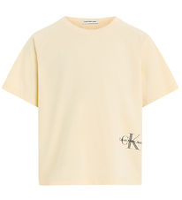 Calvin Klein T-shirt - Monogram Off Placed - Vanilla