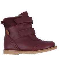 Pom Pom Vinterstøvler - Tex - Dark Grape m. Hulmønster