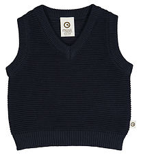 Msli Vest - Knit Rigde - Night Blue