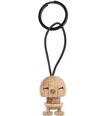 Hoptimist Nøglering Bimble - 3 cm - Raw Oak