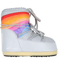 Moon Boot Vinterstvler - Icon Low Rainbow - Glacier Grey